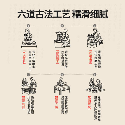 缸鸭狗猫山王榴莲汤圆 流心爆浆馅料 东北五常大米+猫山王榴莲果肉 0香精0色素0调味果酱 商品图2