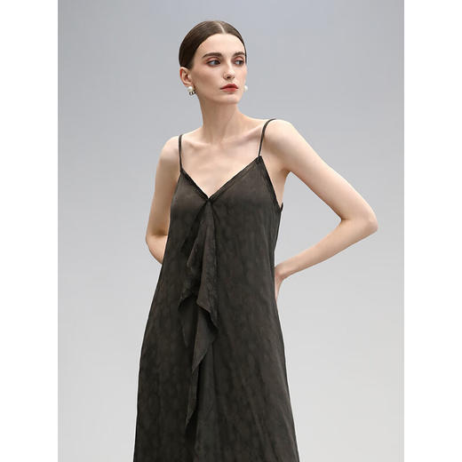 COCOBELLA[100%人丝]新国风提花吊带裙女新中式连衣裙FR3055 商品图1