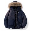 D121339羽绒棉服貉子毛棉服连帽派克棉衣外套 商品缩略图1