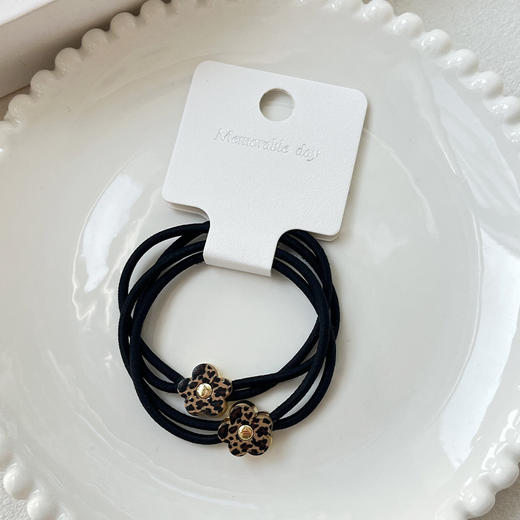 简约豹纹金属时尚对装皮筋-纪念日百货门店同款167949736 商品图2