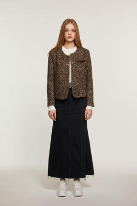 SAFICOO 复古摩登 百搭款鱼尾半裙