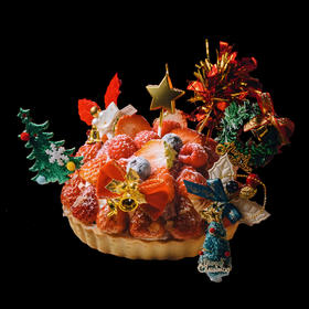 冬日草莓海盐奶盖派（圣诞限定款可选）