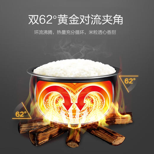 苏泊尔（SUPOR）ZMD安心系列 家用4L升多功能球釜内胆预约柴火饭智能电饭煲SF40HC66 商品图6