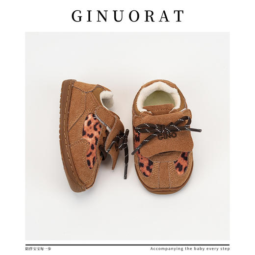 【奇诺鼠品牌直发17-30码男宝宝博肯板鞋冬季新款加绒保暖二棉鞋女童阿甘鞋聚 商品图9