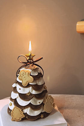 「圣诞特别款」美拉德圣诞树 巧克力薄脆 焦糖夏威夷果夹层