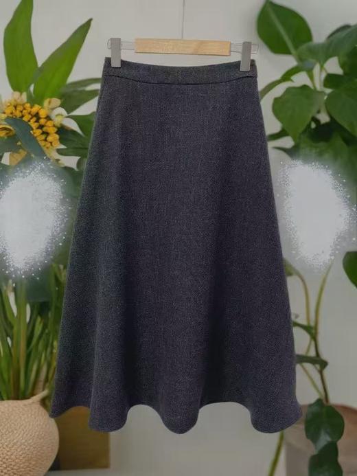 12.12【清仓】灰色A字裙春秋半裙-喜出 商品图0