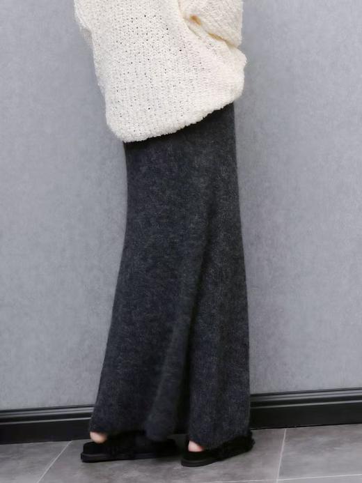 12.12【清仓】中灰针织长半裙-喜出 商品图2