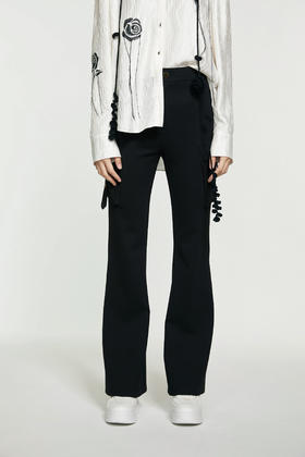 SAFICOO 时尚气质 小众设计感喇叭裤