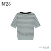 N°28 毛针织衫长袖条纹撞色时尚休闲女装毛针织衫895371M010  商品缩略图2