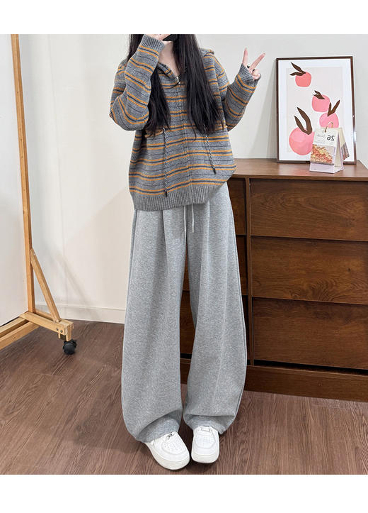 【YW】无忧购冬季加绒加长羊毛蚕丝华棉弯刀裤8810（截单后3-5天发货） 商品图6