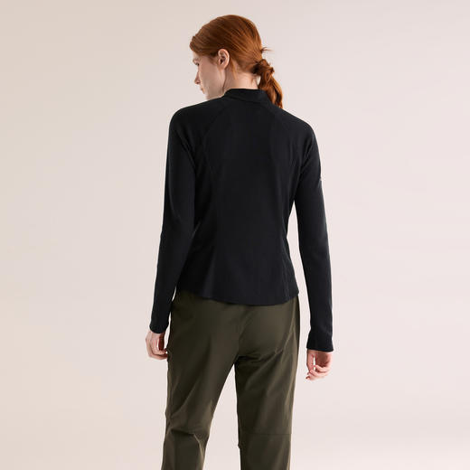 KAILAS凯乐石 XM3 女款半开胸立领美丽诺羊毛T恤 KG2537213 商品图2