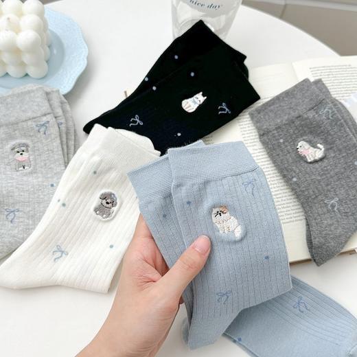 破价秒杀！19.9五双【柔软亲肤舒适❗️可爱简约百搭】可爱袜子女秋季新品中筒袜卡通日系长筒袜秋冬运动休闲女袜。jb 商品图1