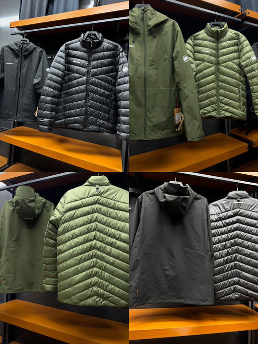 原单正品 MAMMUT猛犸象 三合一 冲锋衣，男女同款
颜色：黑色 绿色
尺码：S- XXL 商品图2