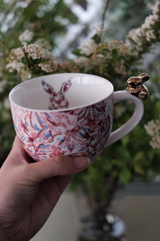 正品！花粉福利专享，不能放微波炉【英国GBROYAL CLASSIC早餐杯】SGS出口检测，超欧盟标准亚马逊售价差不多400元!开团59，兔子由德国贺尔氏24K金制成的黄金油漆打造，栩栩如生不易脱落 商品图13