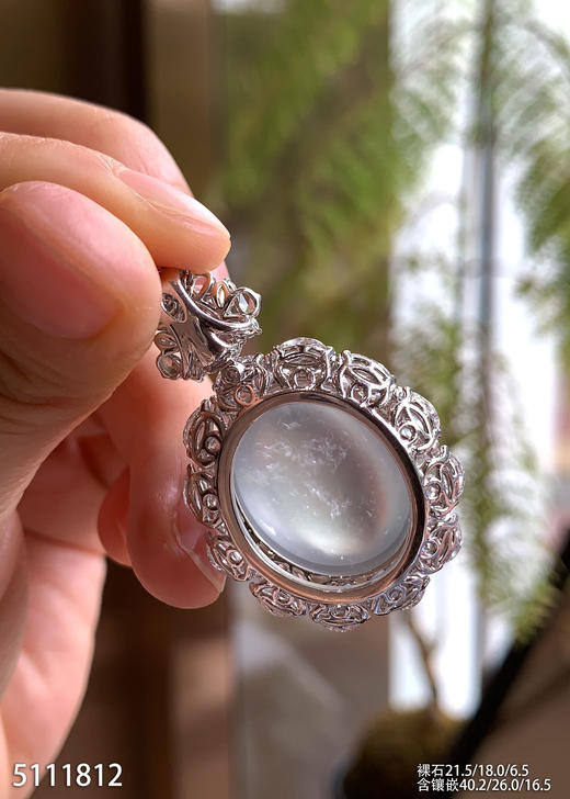 玻璃种蛋面吊坠【5111812】具体价格微信咨询 商品图5