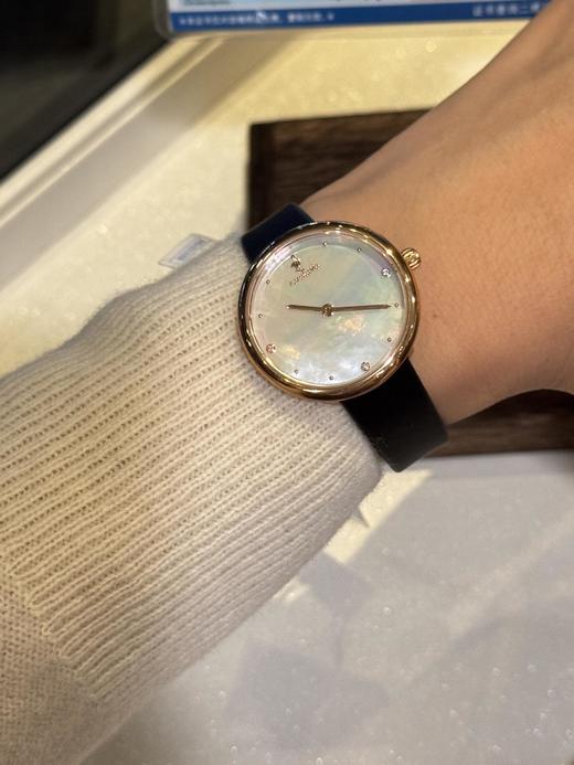 【欧泊款12颗天然钻石手表SS519】✅欧泊石表盘，澳洲🦘国家级宝石✨梦幻又浪漫～ ✅宝石镜面耐磨耐用，绢细头层牛皮表带带起来很舒服，显手细～-PWJCY 商品图7