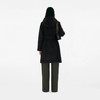 BURBERRY 巴宝莉 女士双面羊毛连帽裹身大衣 黑色 8110898 C1307 商品缩略图6