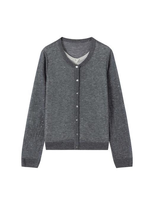 N°28 2025韩版潮流V领宽松打底针织衫女895382M105 商品图2