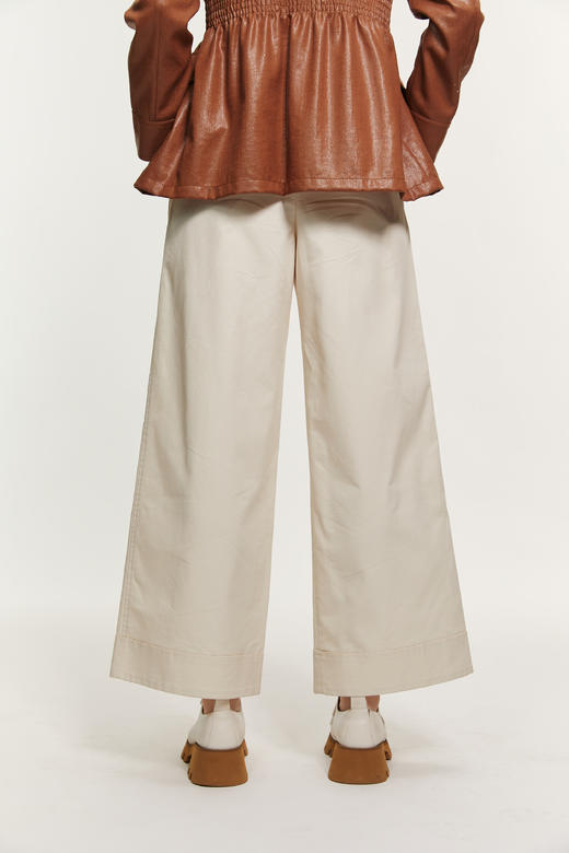 SAFICOO 时尚休闲 高腰双褶设计式九分裤 商品图1