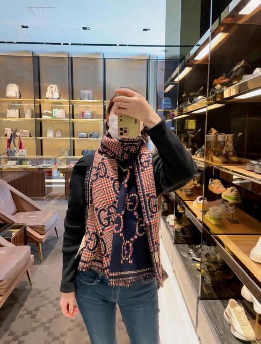 古驰 经典提花大G字母围巾（DSX） 商品图3