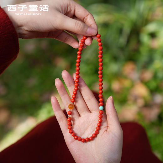 【预售3-5天】灵隐文创 马年本命年朱砂手串化穗转运手链 商品图2