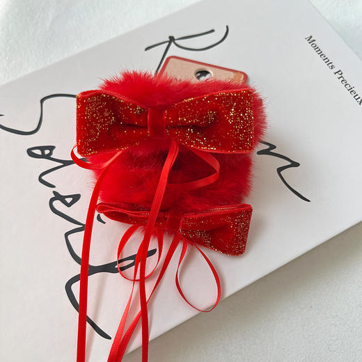 HY金丝绒蝴蝶结对圈发绳-纪念日百货门店同款167745637 商品图1