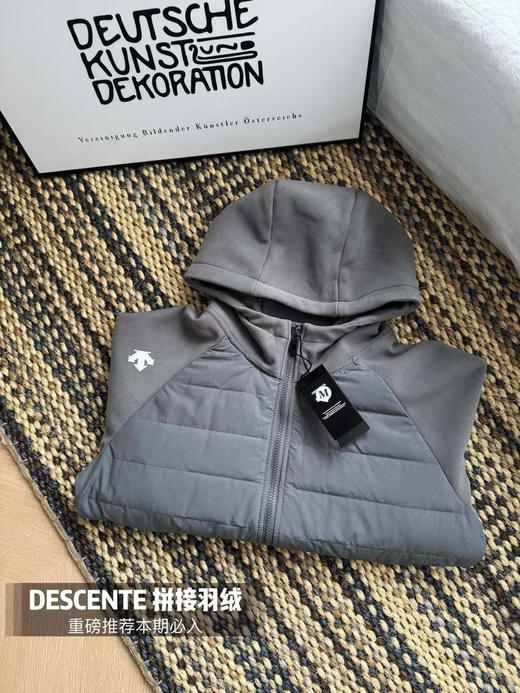 轻薄针织拼接羽绒外套 商品图1