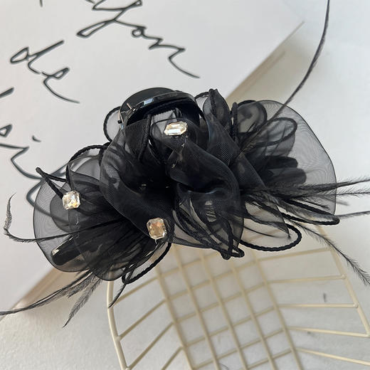 四季纱羽毛钻饰抓夹-纪念日百货门店同款168043477 商品图4