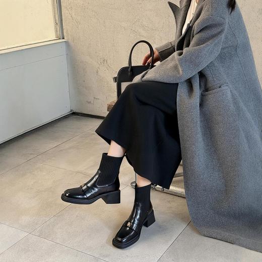 二店y 【自留款】真皮靴，星期六同款山茶花加绒瘦瘦靴！！ 商品图5