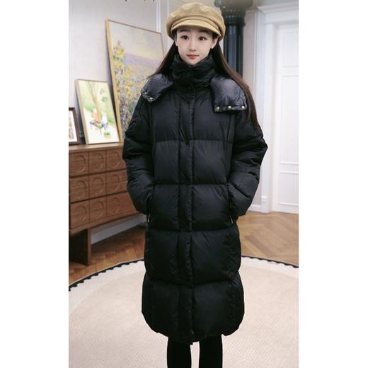 火桐hooton Litte连帽长款鹅绒服夹克外套WT9821 商品图2