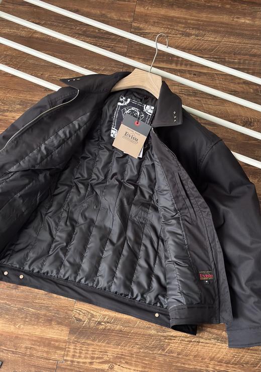 福神 2025冬季新品男士商标刺绣翻领加厚休闲通勤夹克外套 商品图4