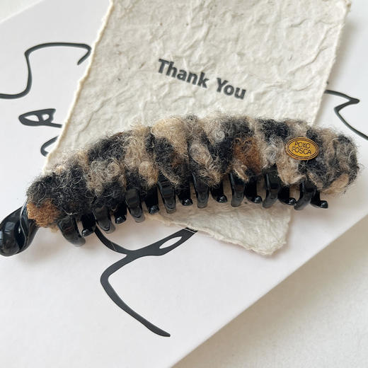 日常百搭豹纹毛毛香蕉夹-纪念日百货门店同款168099411 商品图0