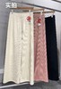 雪尼尔加绒阔腿奶油裤-纪念日百货门店同款167943211 商品缩略图0
