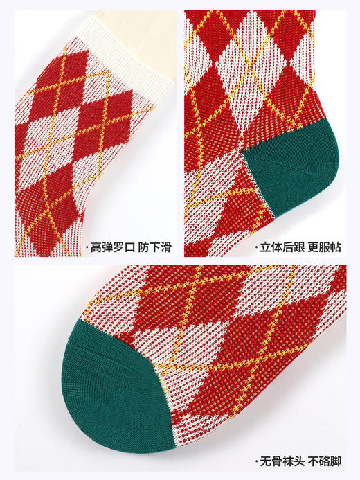 足装秀女款圣诞袜秋冬棉袜长筒袜羊毛袜圣诞礼物 商品图4