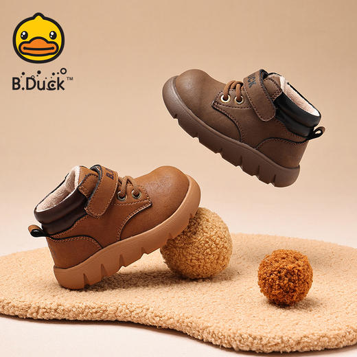 B.Duck小黄鸭童鞋冬季雪地靴23-32码 B5686872 商品图0