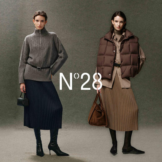 N°28高级感显瘦垂感a字百褶半身裙895382Q188  商品图1