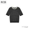 N°28 毛针织衫长袖条纹撞色时尚休闲女装毛针织衫895371M010  商品缩略图1