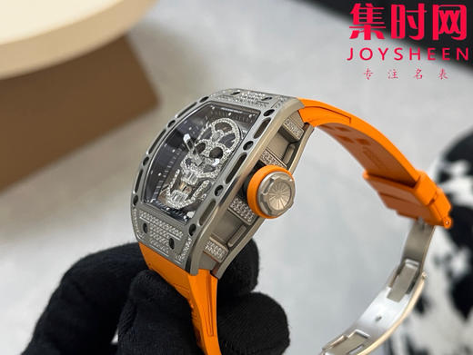 理查德米勒 RM052骷髅满天星 钻圈款 男士腕表 搭载定制一体手动上链机械机芯 商品图5