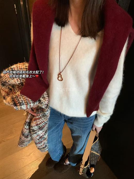 董洁明星同款福禄朱砂两戴项链手链 商品图12