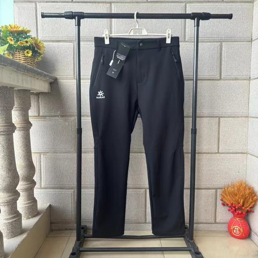 D121314男士户外运动加绒加厚防风保暖徒步软壳长裤 商品图13