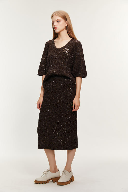 SAFICOO 松弛优雅 直身包臀式半裙 商品图0