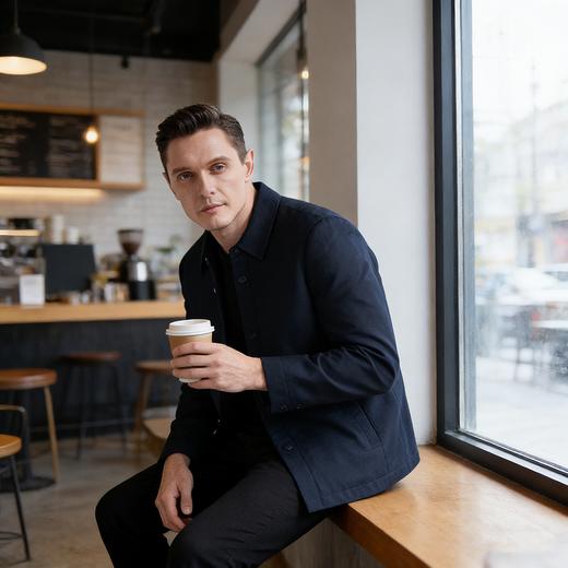 罗蒙秋冬男装纯色白鸭绒男士羽绒服商务休闲羽绒服男百搭保暖舒适男士外套 商品图2