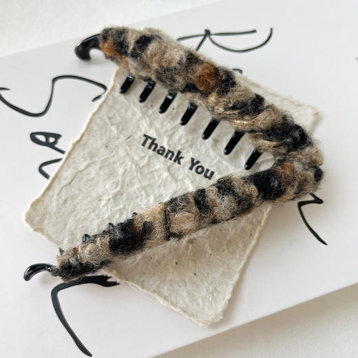 日常百搭豹纹毛毛香蕉夹-纪念日百货门店同款168099411 商品图1