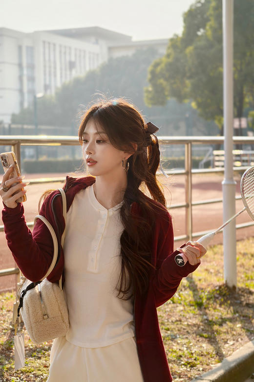 逸红颜明月优选 #羊绒益生菌【益生绒】立领拉链羊绒外套，从通勤到运动，陪伴你的松弛日常 商品图14