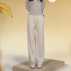 乔万尼2025新款复古高腰阔腿裤弹力女修身显瘦垂感长裤子EZ4F160 商品缩略图2