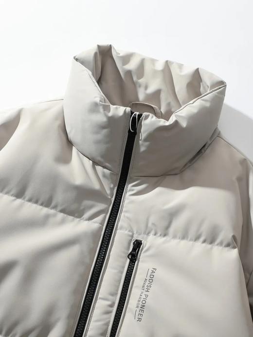 D121327绗缝户外运动休闲纯色立领拉链款羽绒服 商品图10