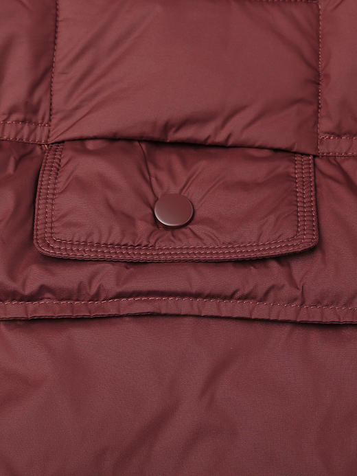 2025 秋冬奶白色长款连帽羽绒服女 加厚保暖过膝长款面包服 大口袋宽松休闲通勤防风御寒羽绒外套 商品图3