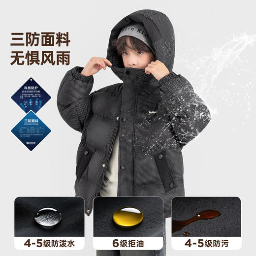 【件件底价，童装双倍积分】多多家男童羽绒服三防2025秋冬款新款儿童加厚外套男孩连帽上衣潮10872 商品图0