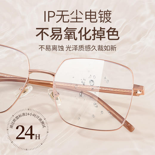 【特价秒杀款】普莱斯光学镜框PJ9075 合金+板材 大方框修饰脸型 男女同款 三色可选 商品图4