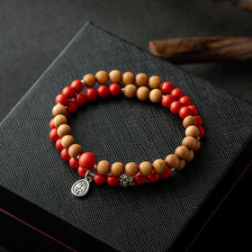 一念七宝 长安乐 | 朱砂正产区老山檀双圈手串